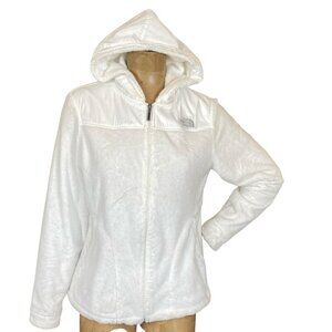The North Face Oso Fleece Hoodie Sz M White #341E